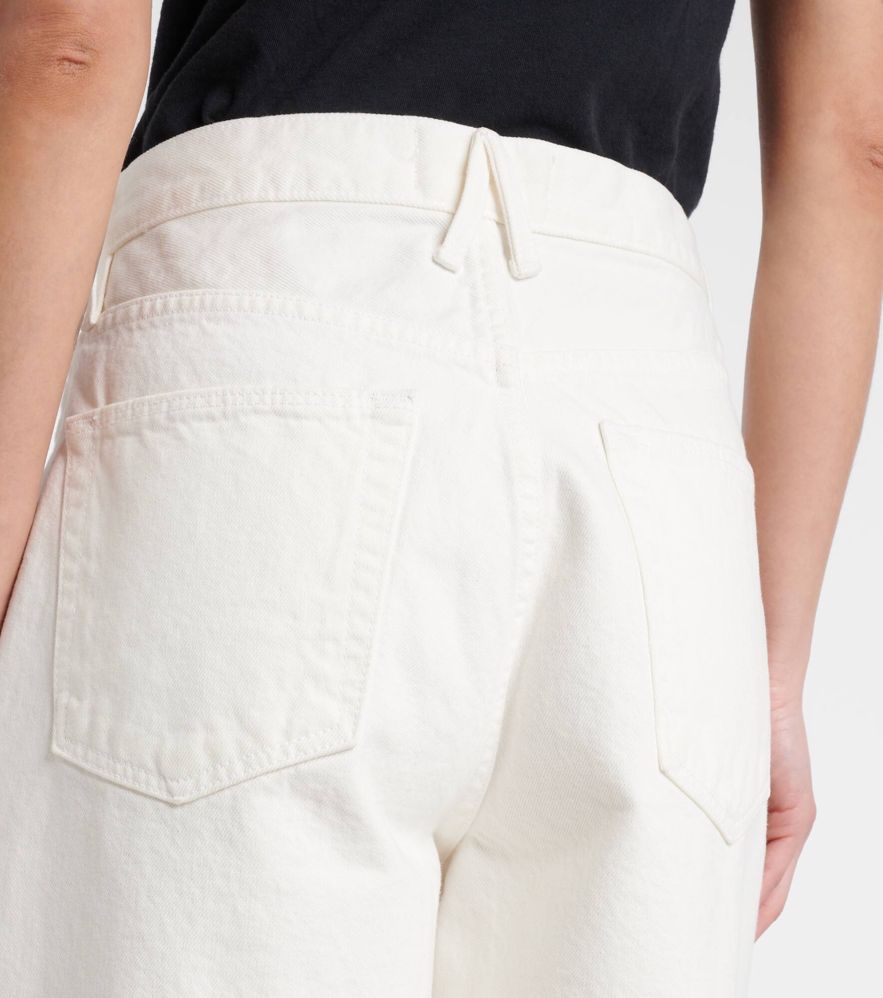 Square denim shorts - 5