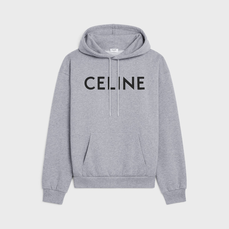CELINE LOOSE HOODIE IN COTTON FLEECE 1