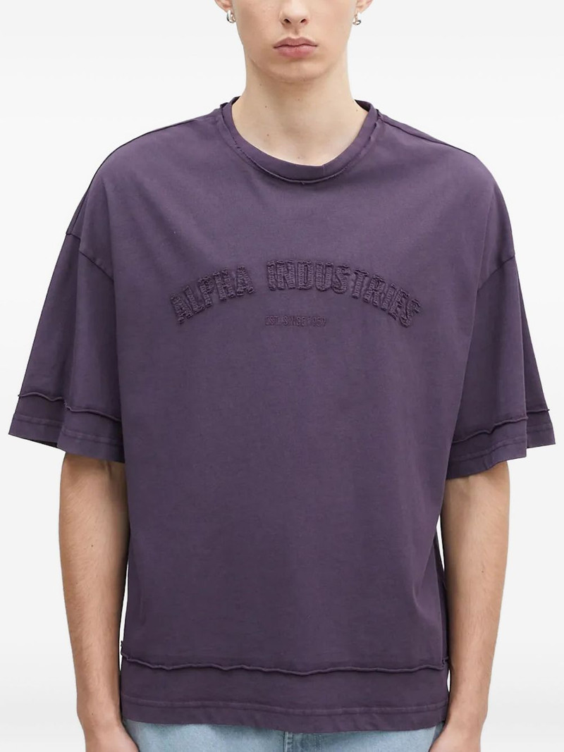 Open Edge embroidered T-shirt 1