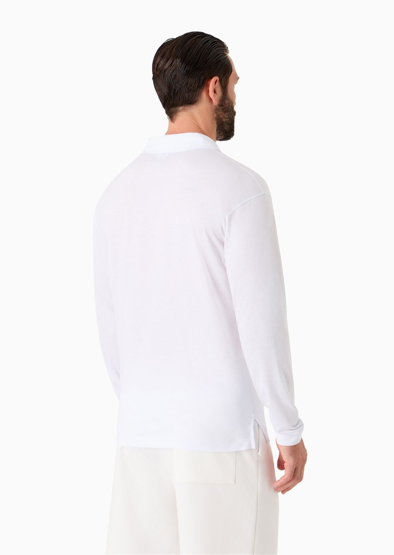 Pima cotton jersey long-sleeved jumper - 3