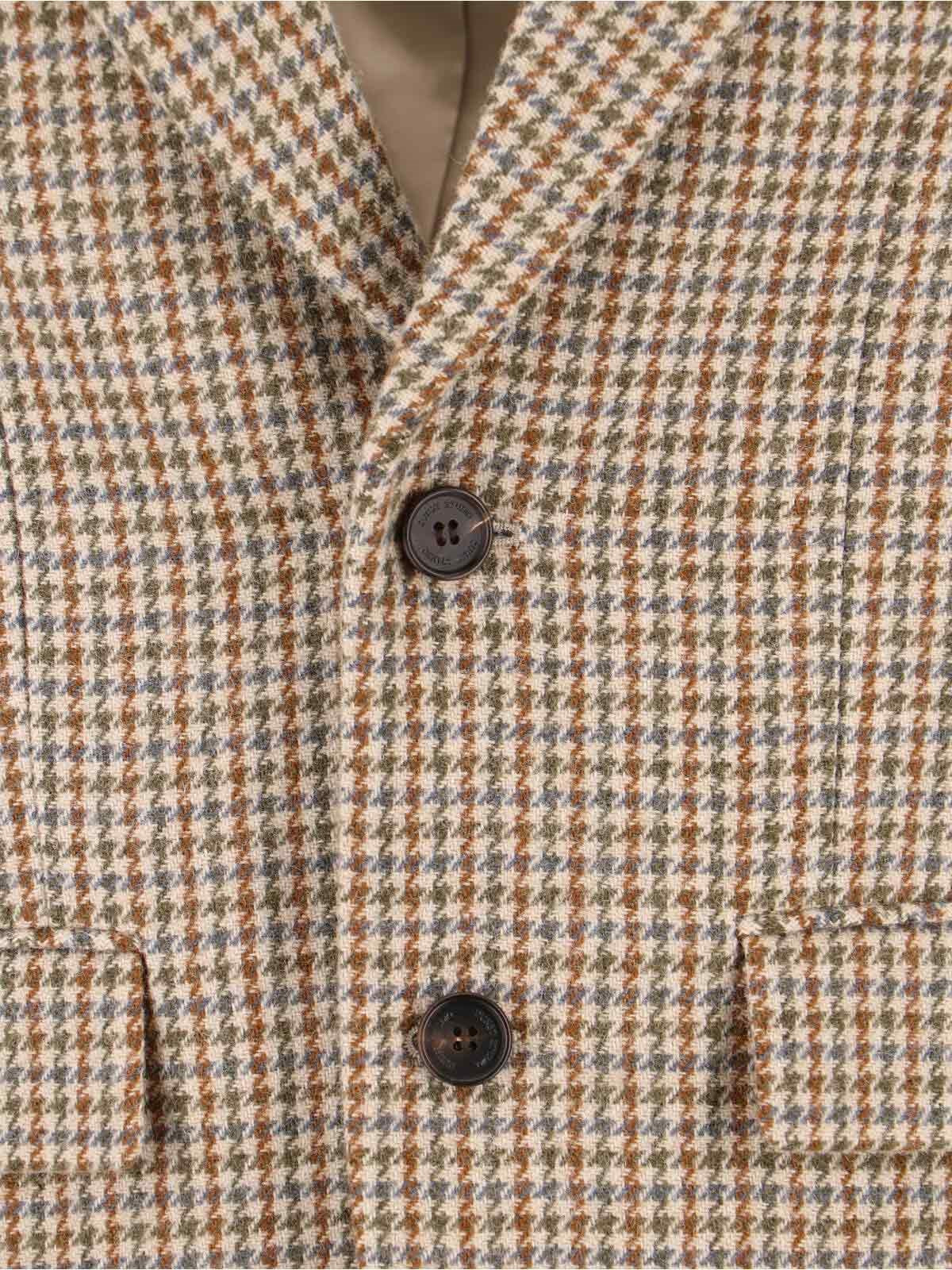 SINGLE-BREASTED WOOL BLEND BLAZER - 4