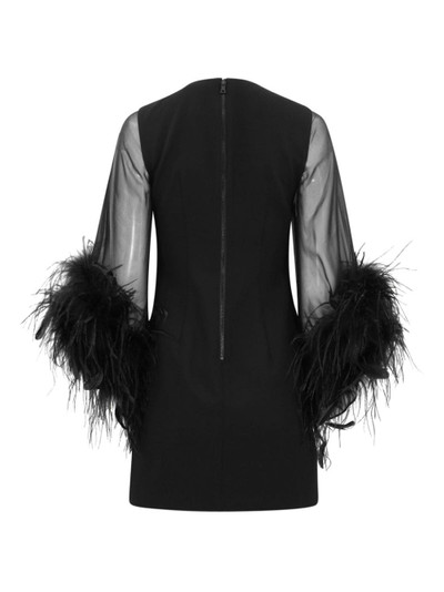 Alice + Olivia Izola feathered minidress outlook