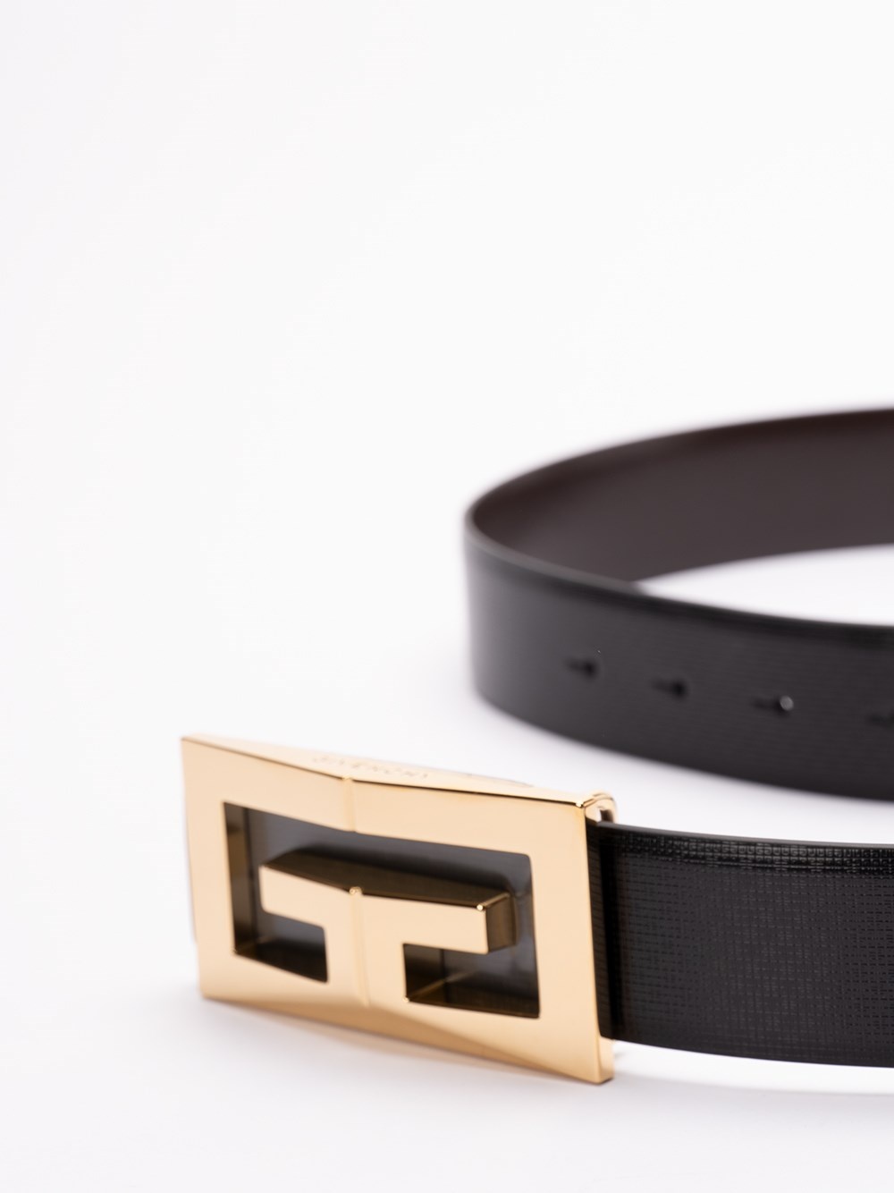 Reversible `2G` Small Buckle Belt - 2