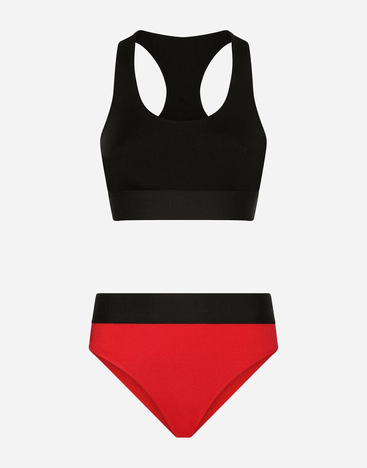 Bikini with branded elastic - 1