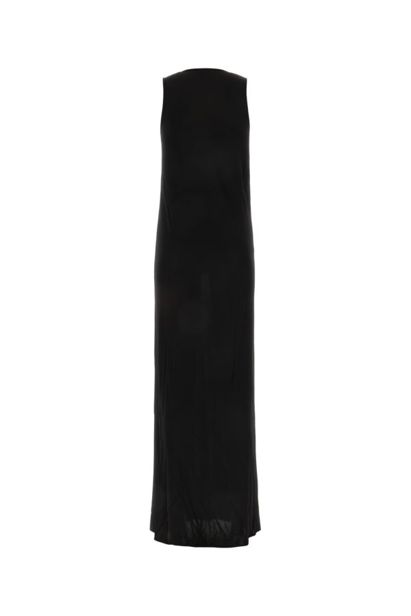 ワンピース Saint Laurent Black viscose long dress (756782Y7F98 1000) SAINT LAURENT Saint Laurent Woman Black Viscose Long Dress