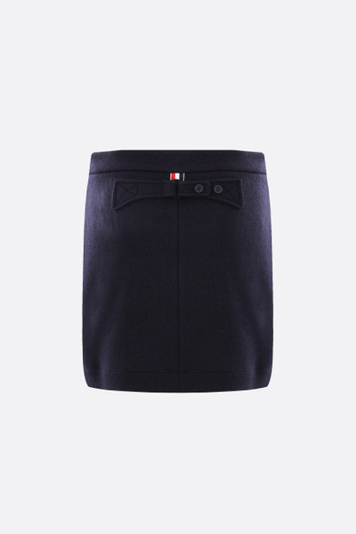 Thom Browne HERRINGBONE COTTON AND WOOL MINISKIRT outlook