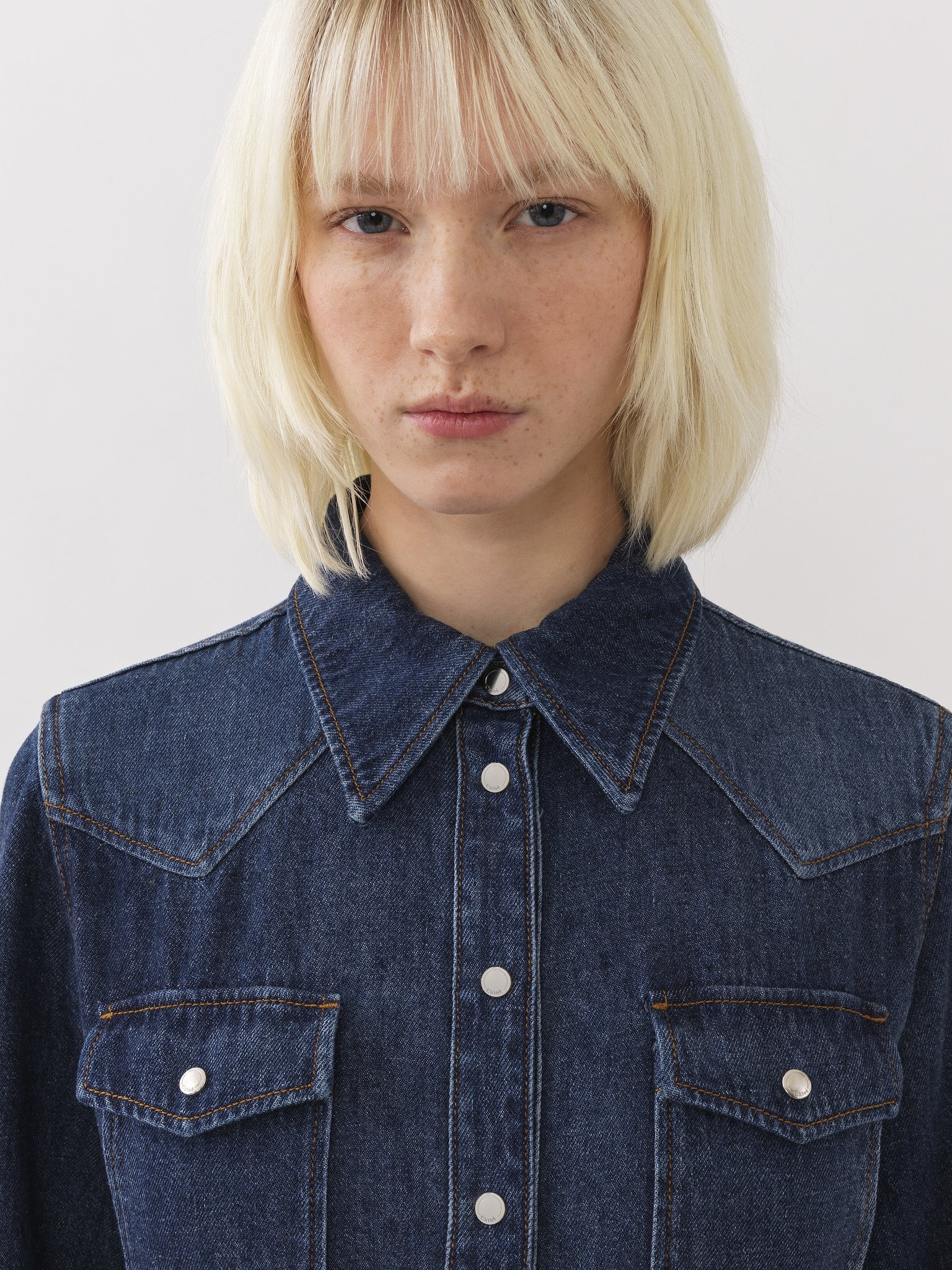BELTED MIDI SHIRT DRESS - 5