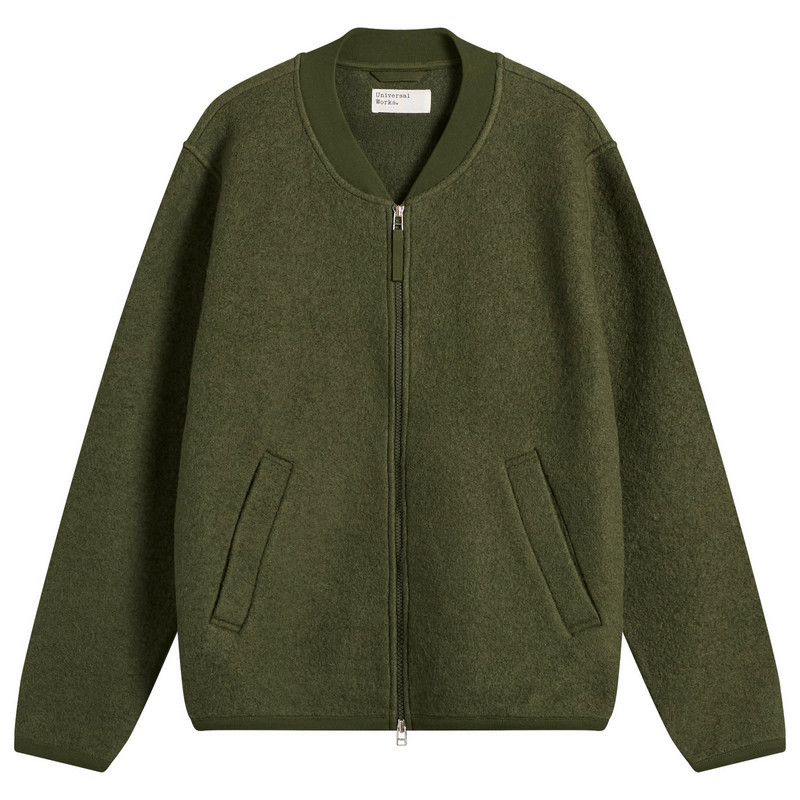 Universal Works Wool Fleece Zip Bomber - Presented by END. 1