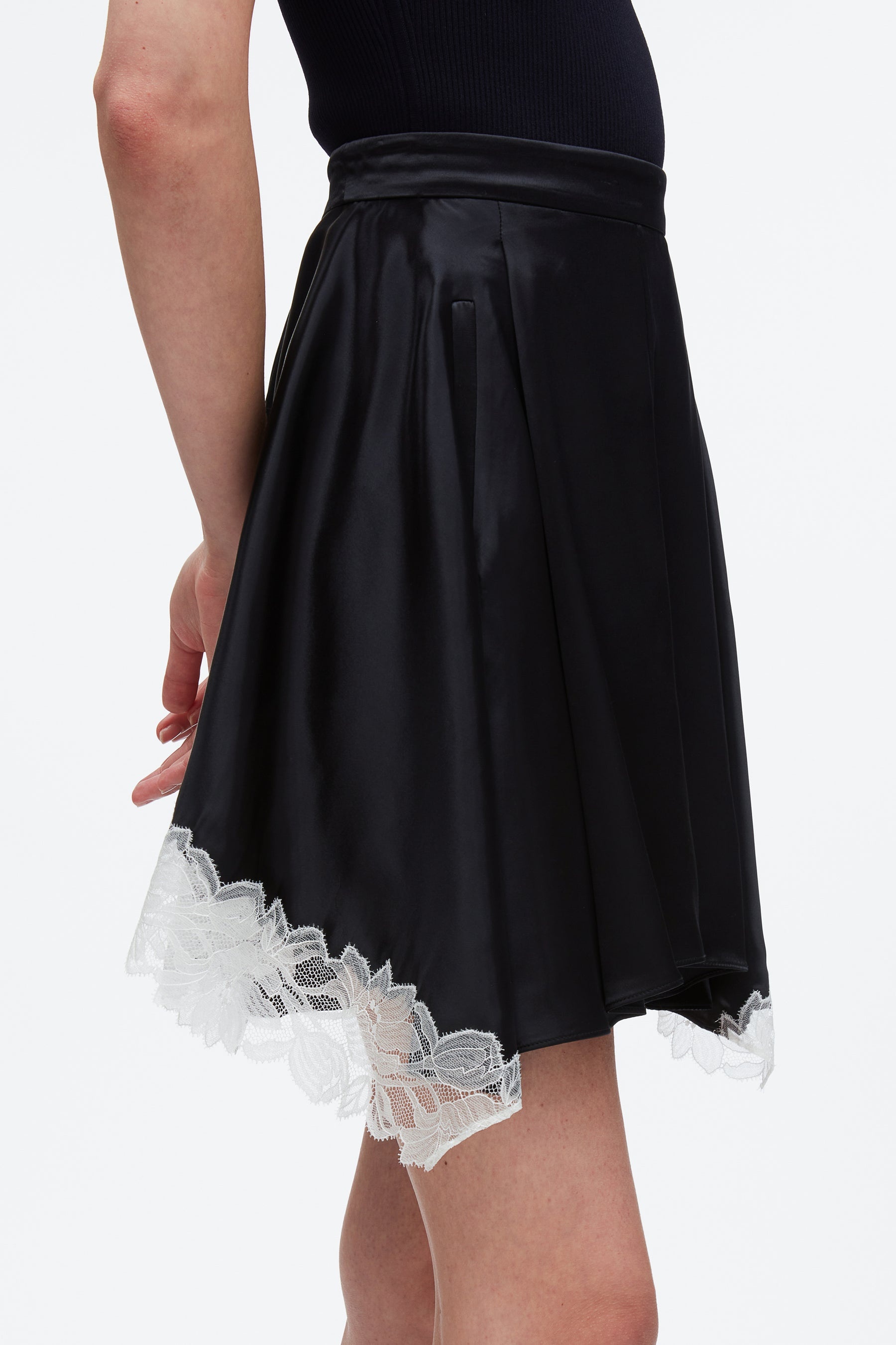 Liquid Satin Mini Skirt - 6