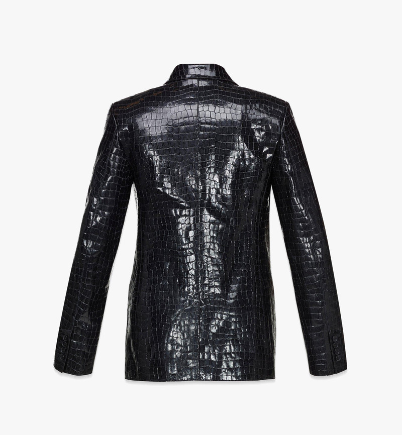 Cyberpunk Blazer in Croco-Embossed Patent Leather 3