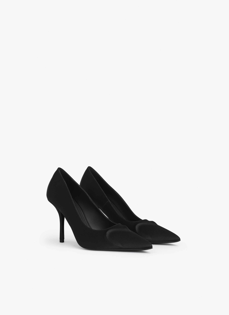 LE CŒUR 3D PUMPS IN SATIN 3