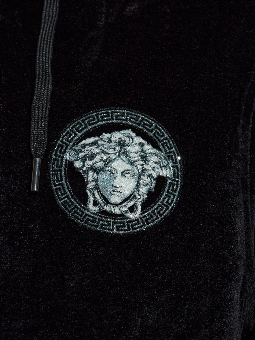 medusa-embellishment hoodie - 5