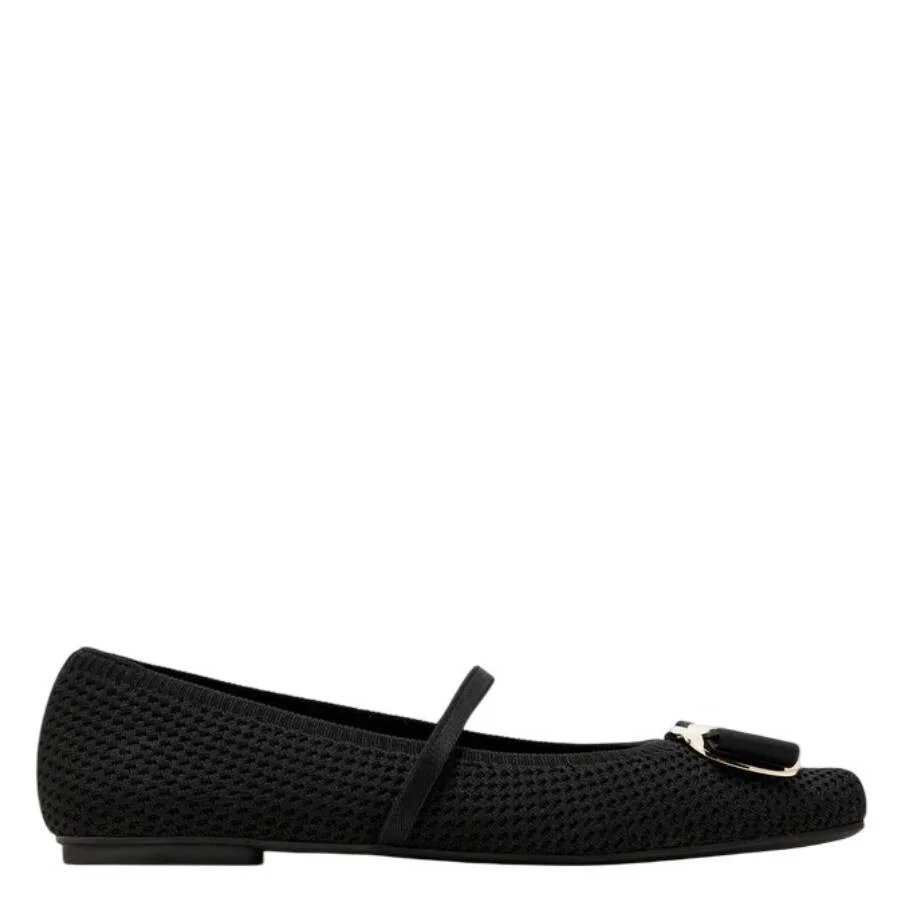 Ferragamo New Vara Knit Ballet Flats - 1