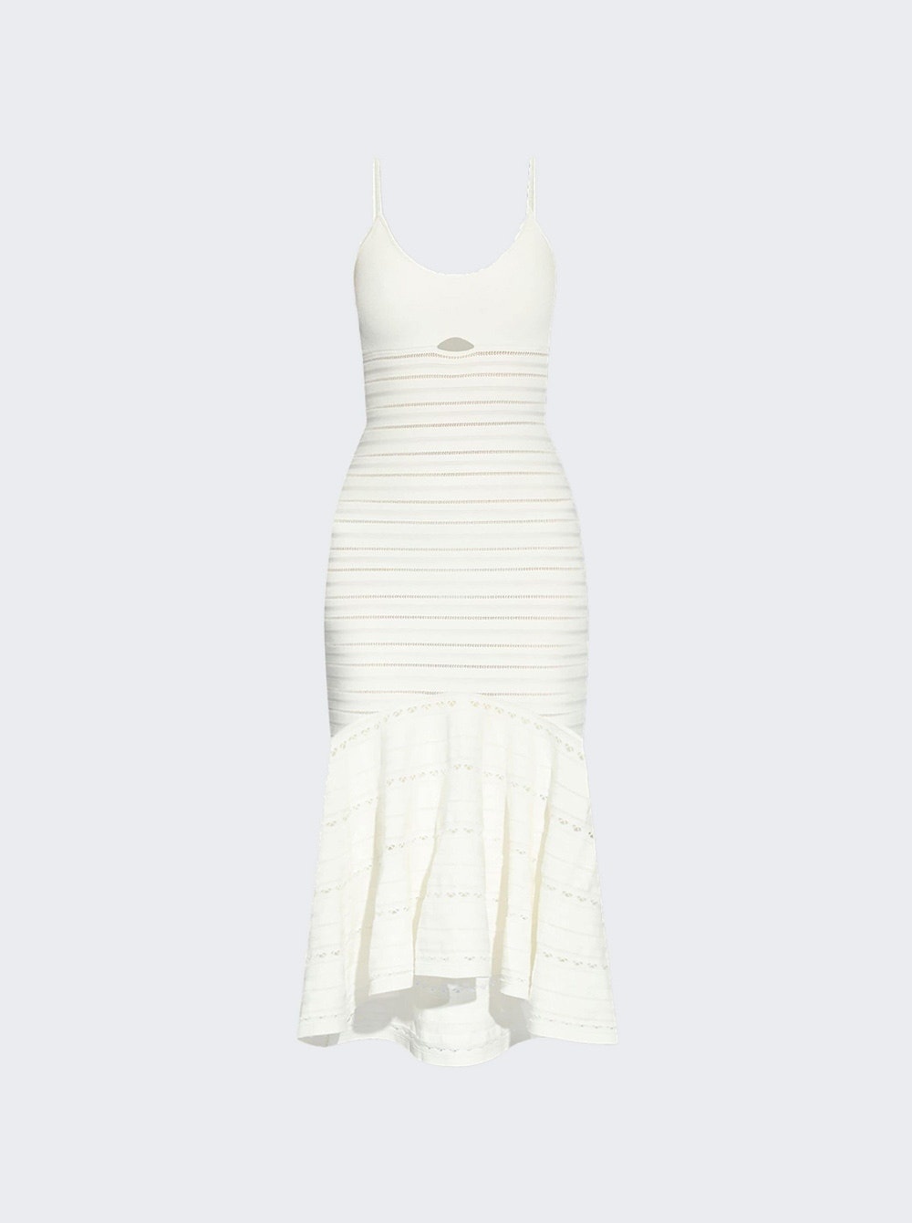 Cut Out Detail Cami Dress White - 1