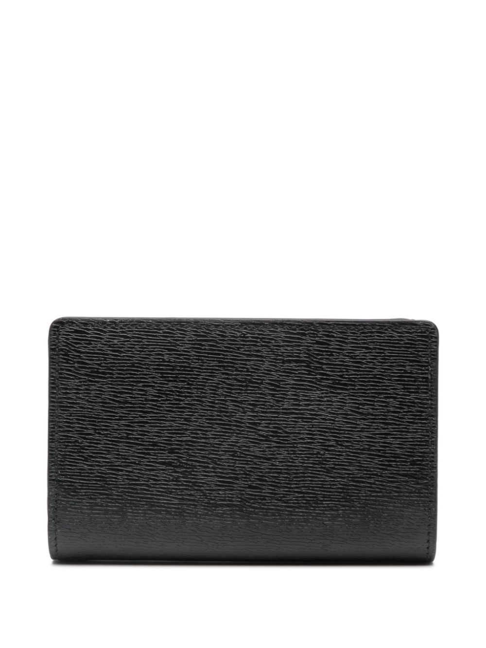 logo-lettering leather wallet - 2