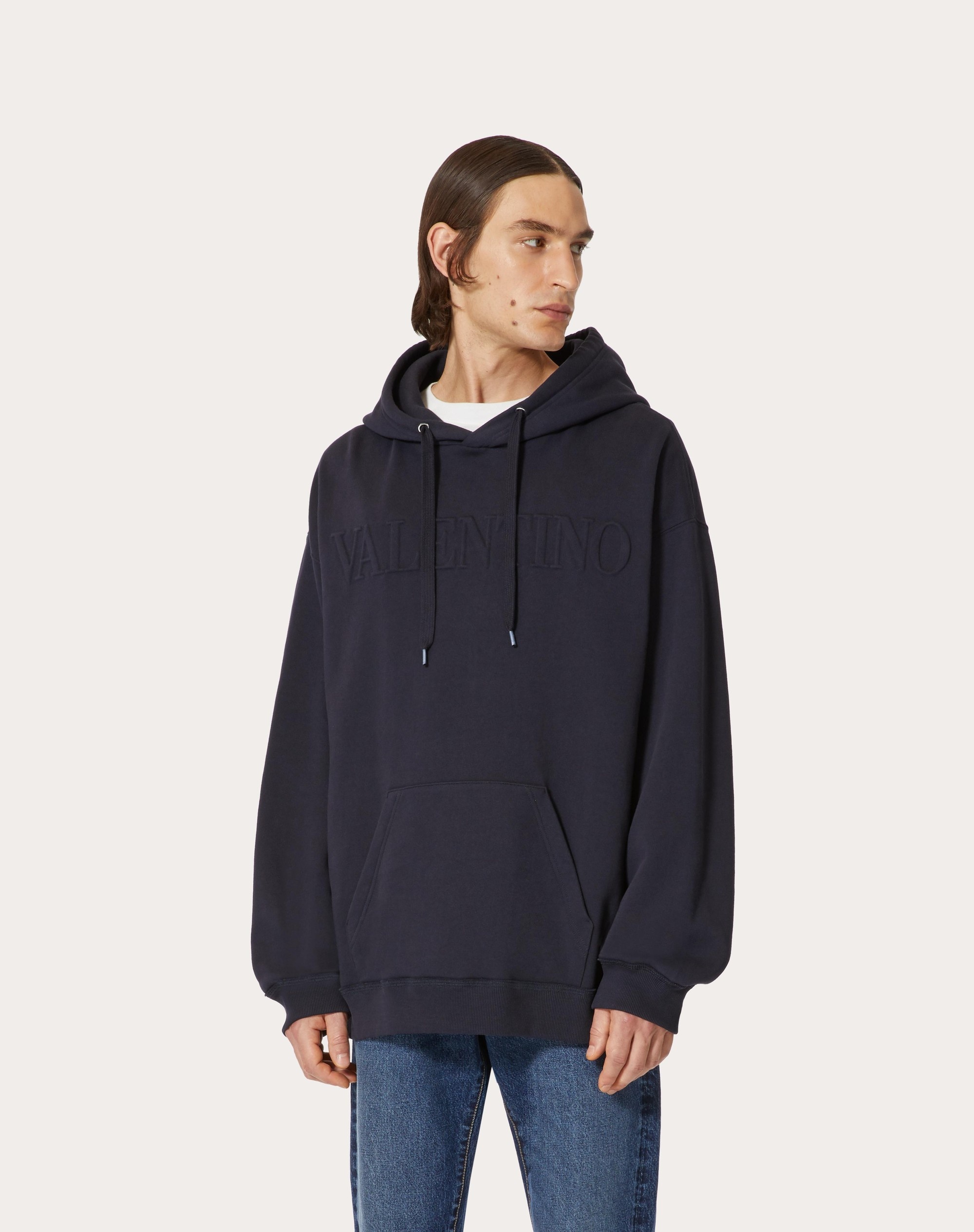 SWEATSHIRT WITH VALENTINO EMBOSSED - 3