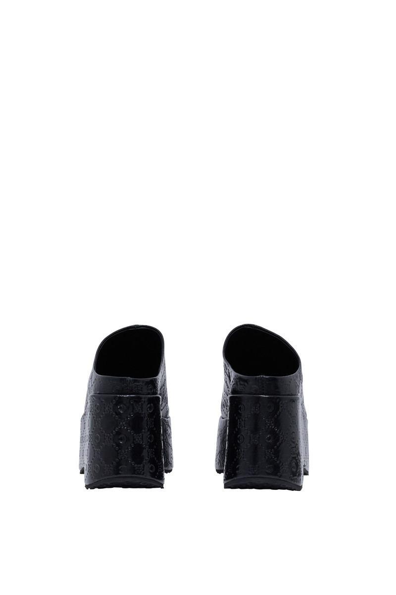 Marine Serre Moonogram Embossed Leather Ms Clog outlook