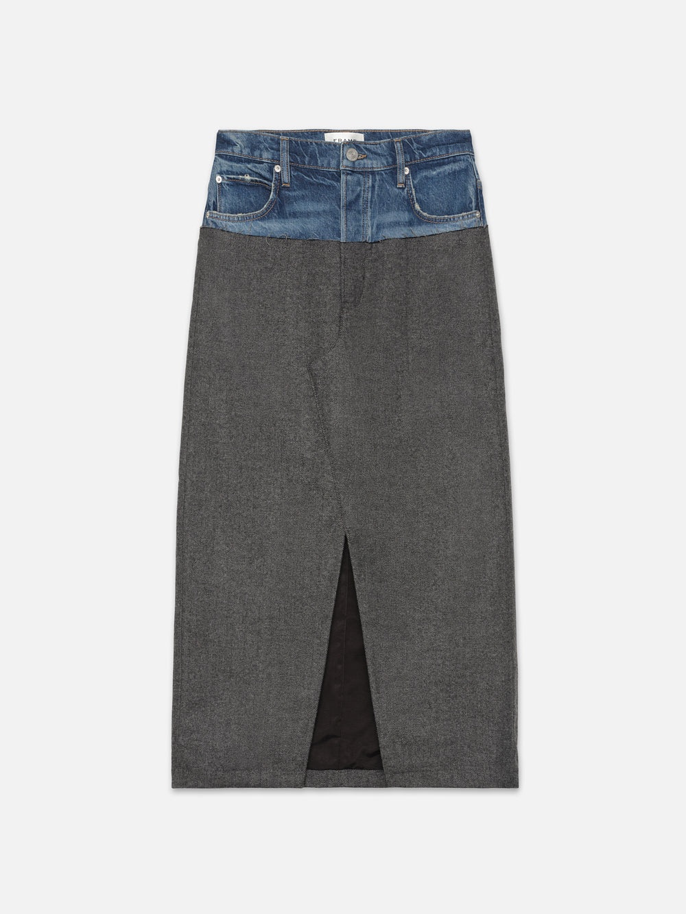Le Mix Midaxi Skirt in Malibu Herringbone - 1