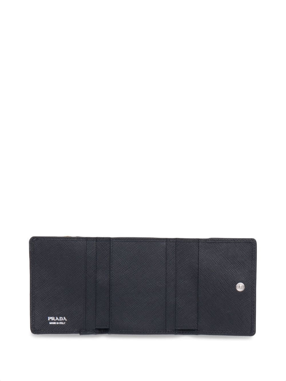 triangle logo leather wallet - 3