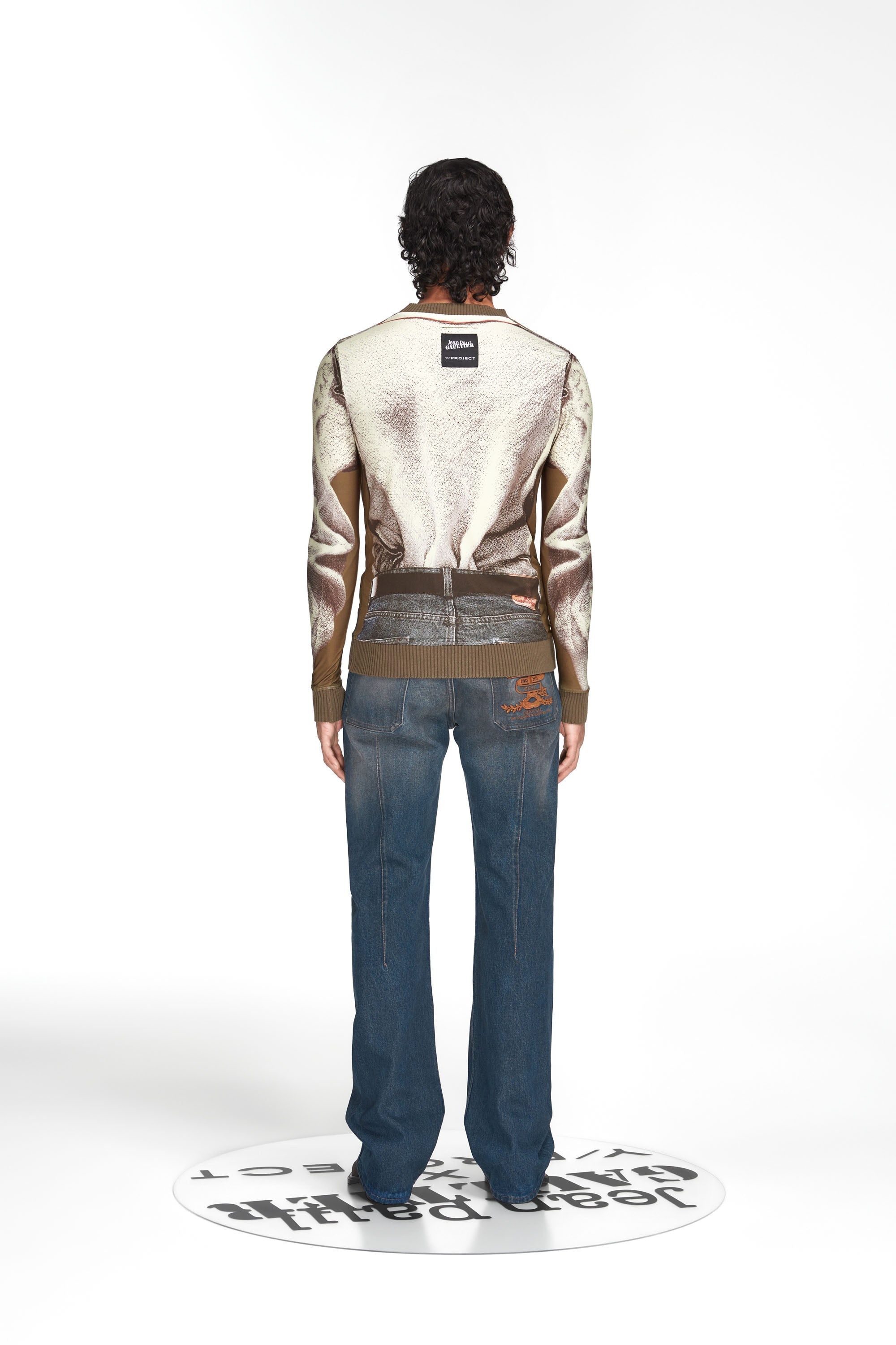 Trompe L'oeil Cable Knit Top - 2