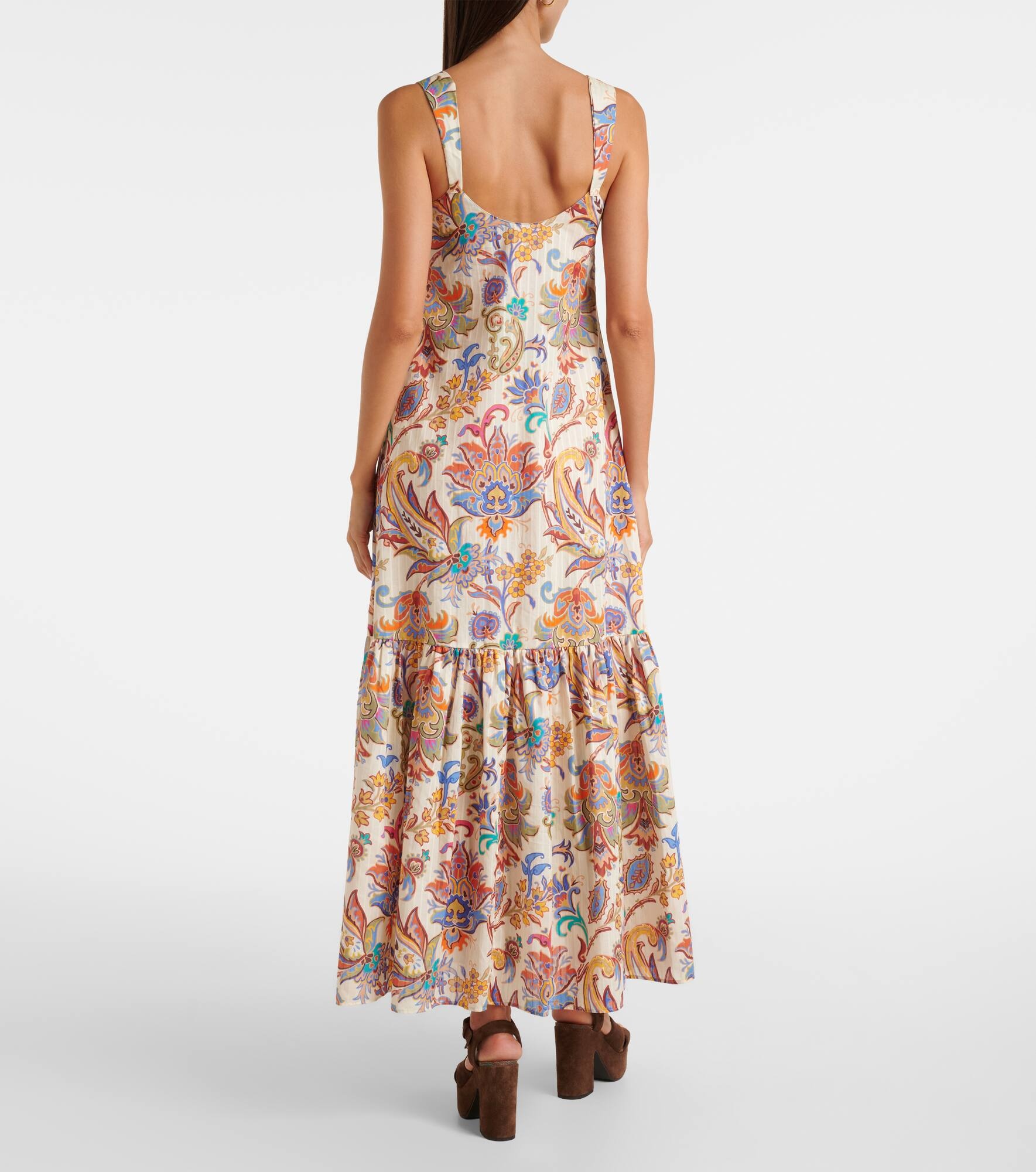 Paisley cotton maxi dress - 3