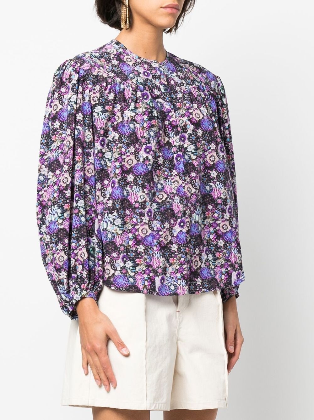 Zara floral-print blouse - 3