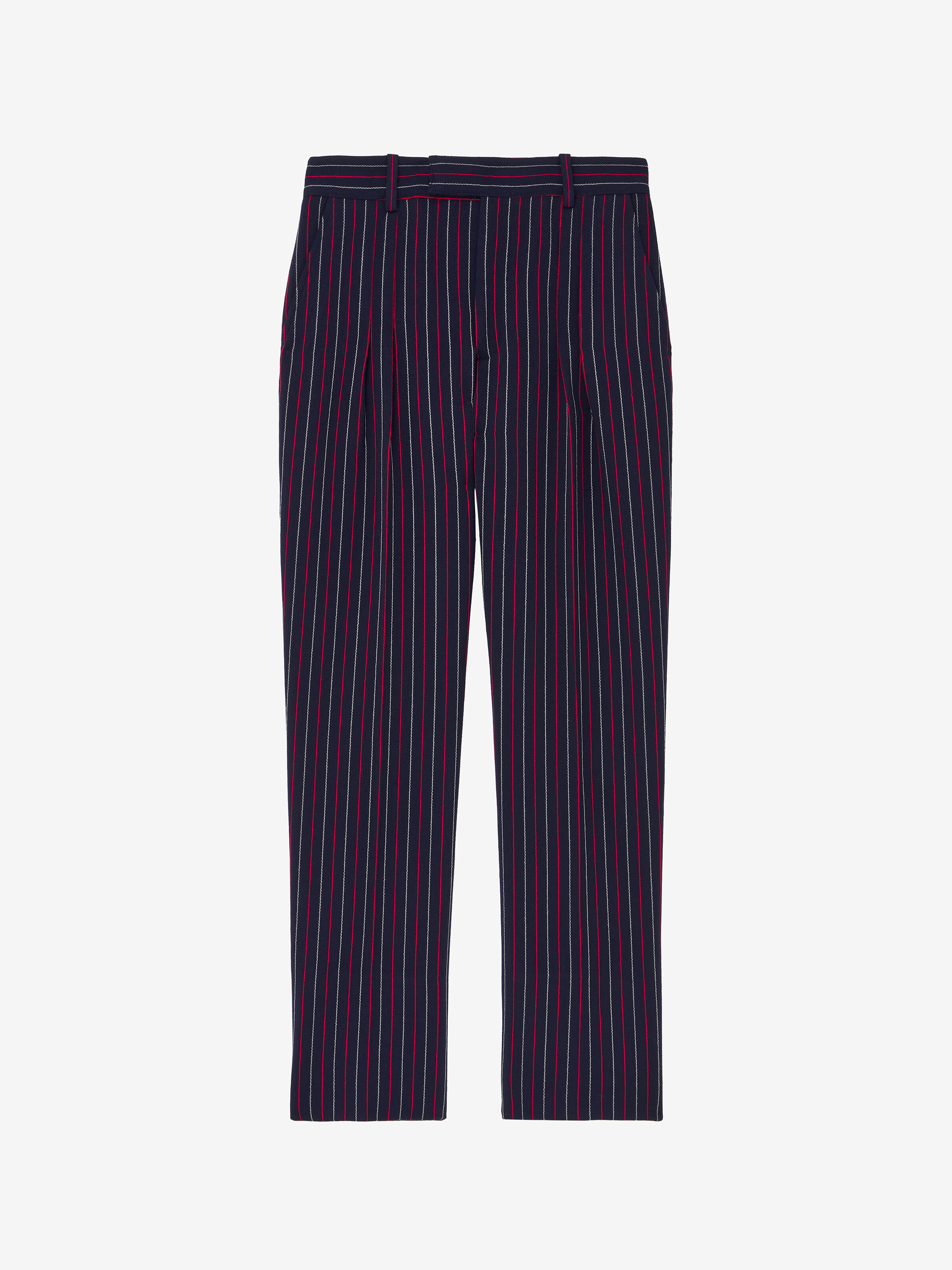 Boat Stripe Cigarette Trousers - 1