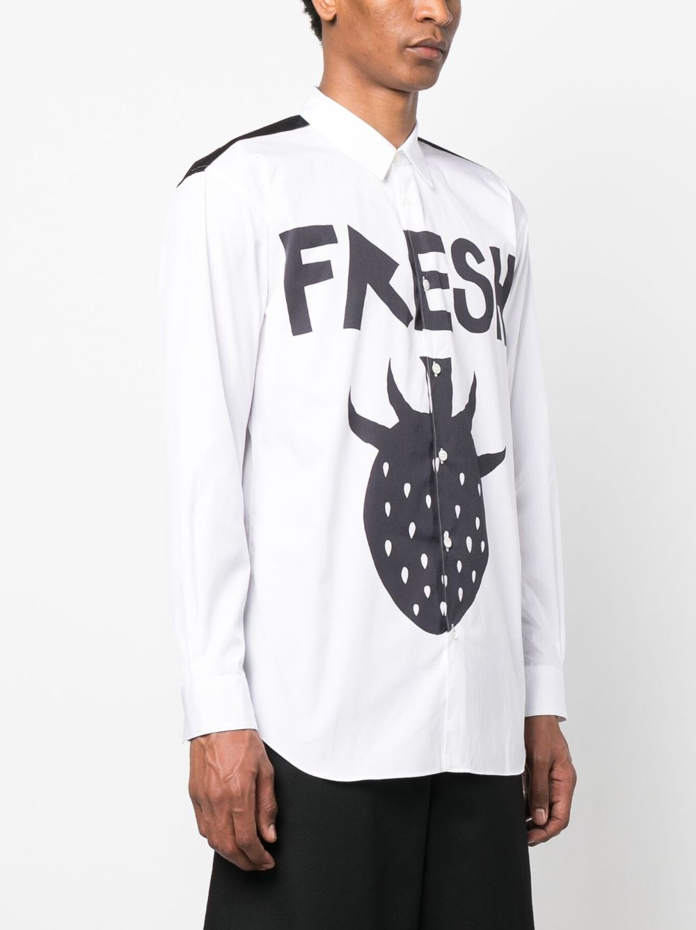 graphic-print cotton shirt - 3