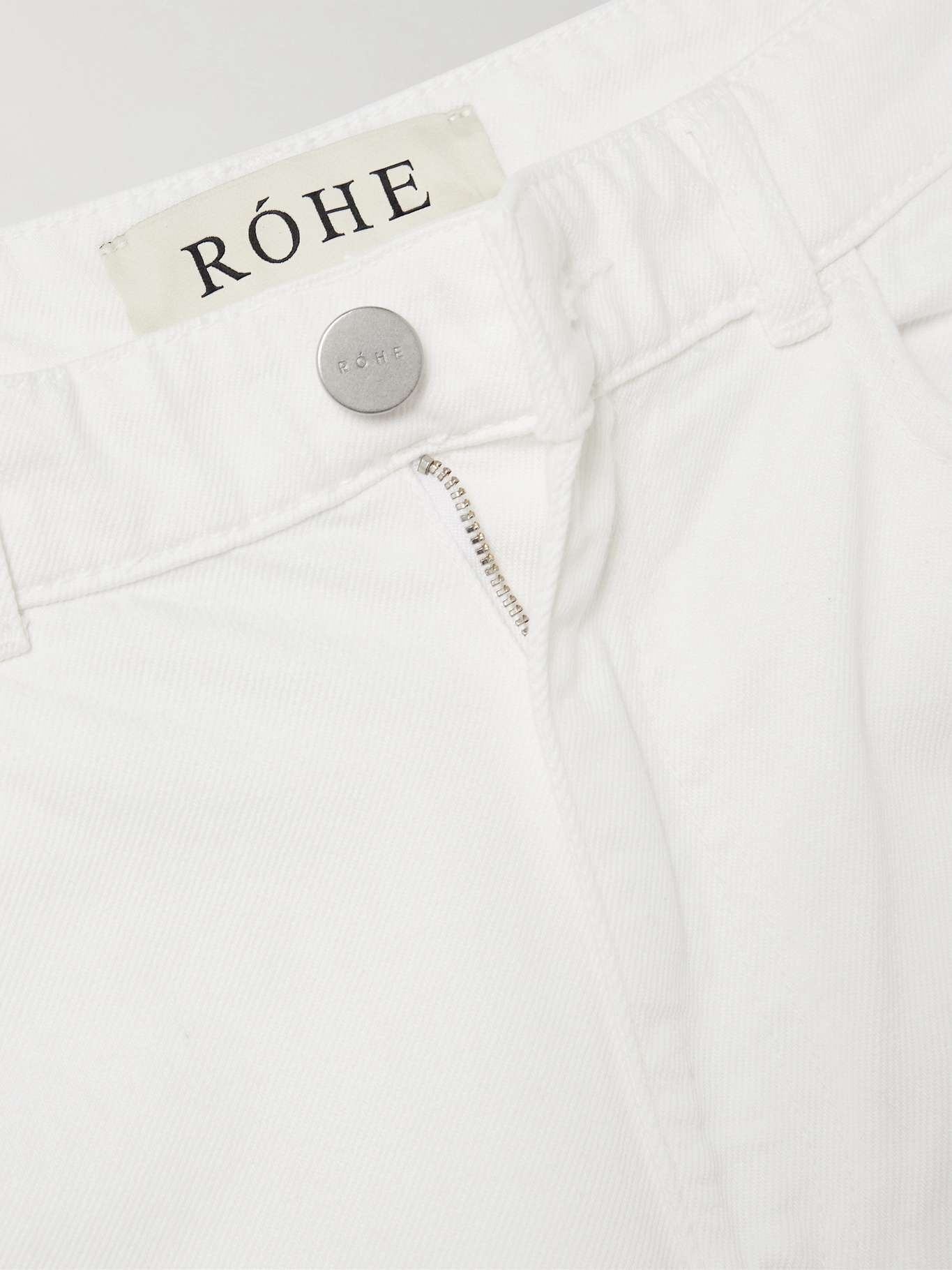 Mid-rise straight-leg jeans White - 5