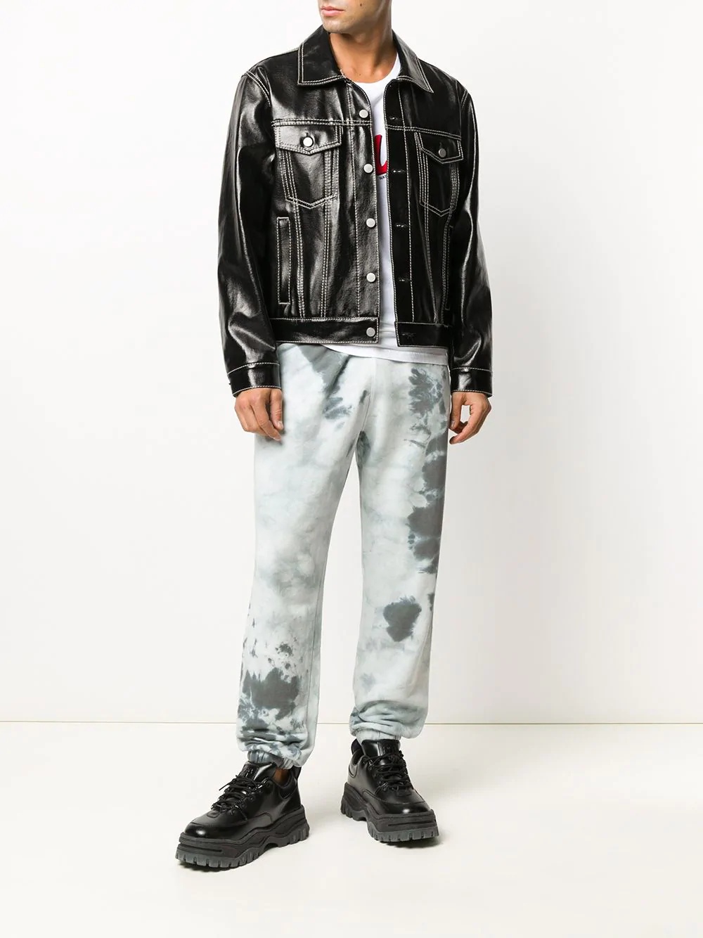 Club Fleece tie dye track pants - 2