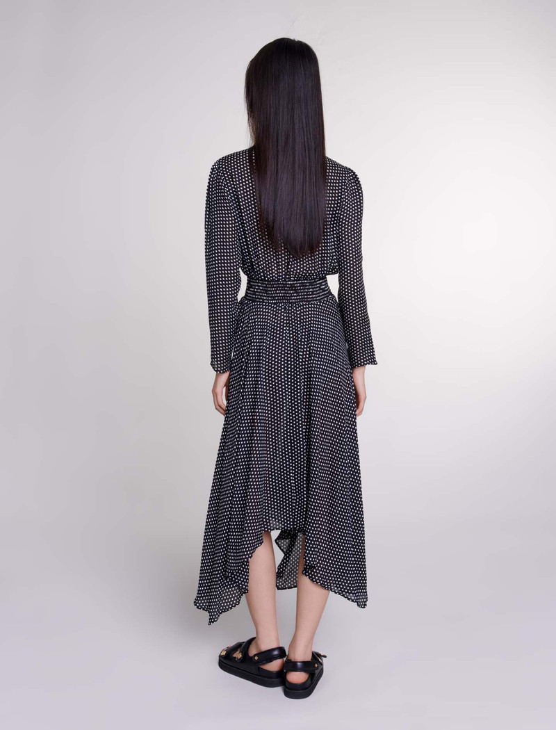Mid-length polka dot dress 4