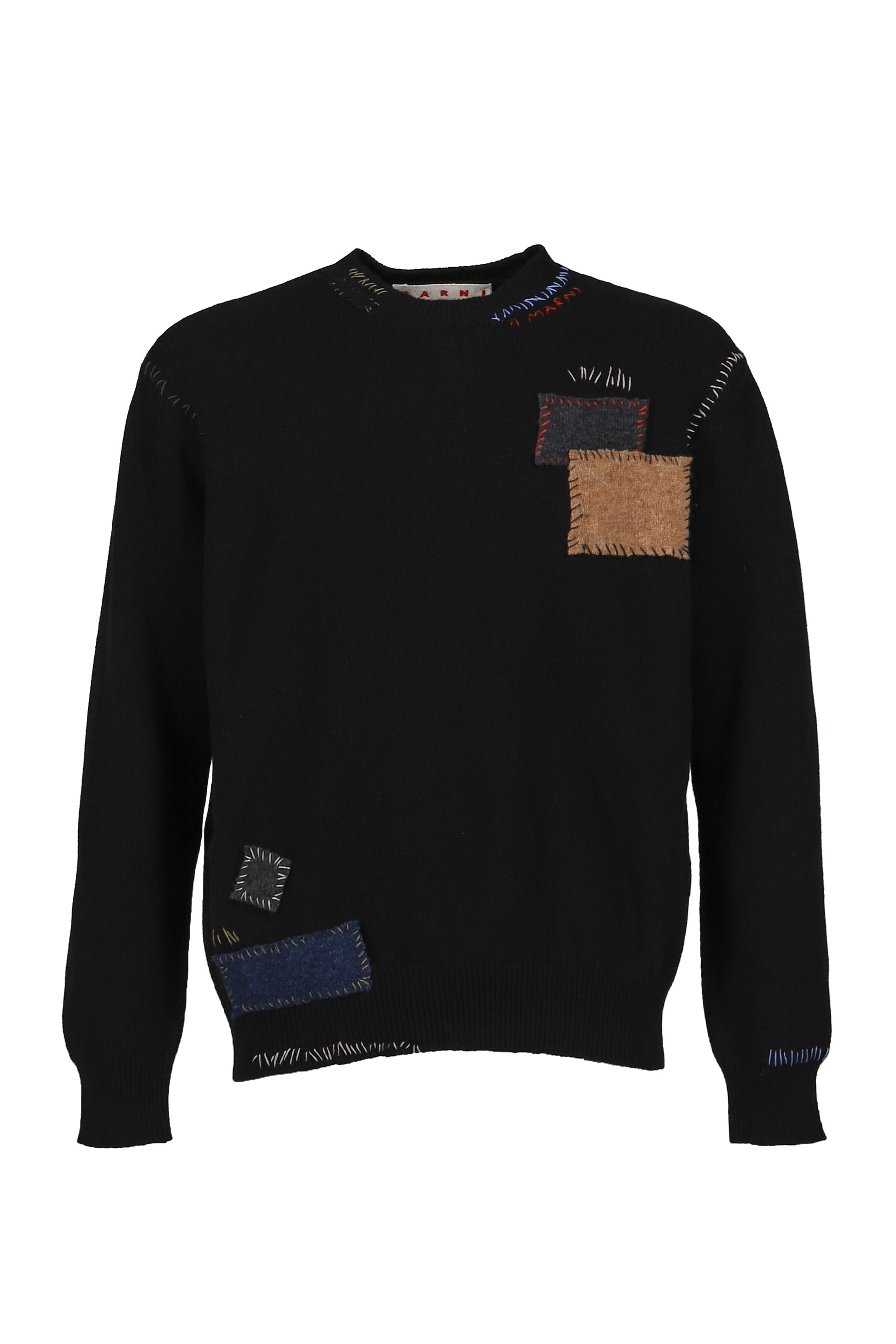 ROUNDNECK SWEATER / BLK - 1