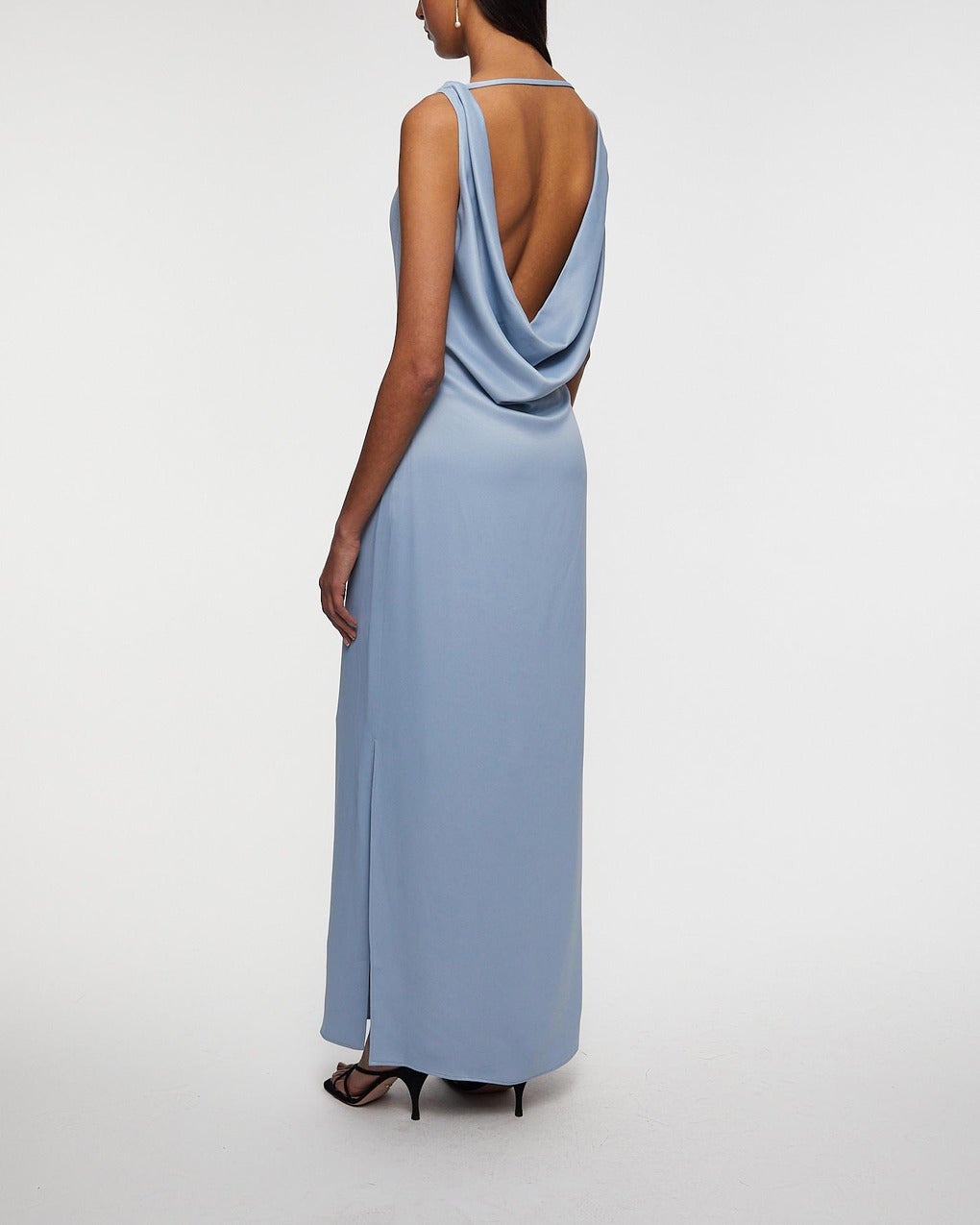 Dress Waterfall Maxi  Blue - 4