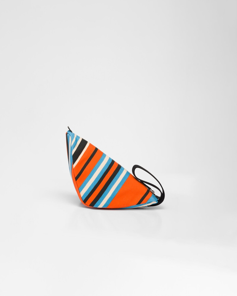 Printed canvas Prada Triangle pouch 3