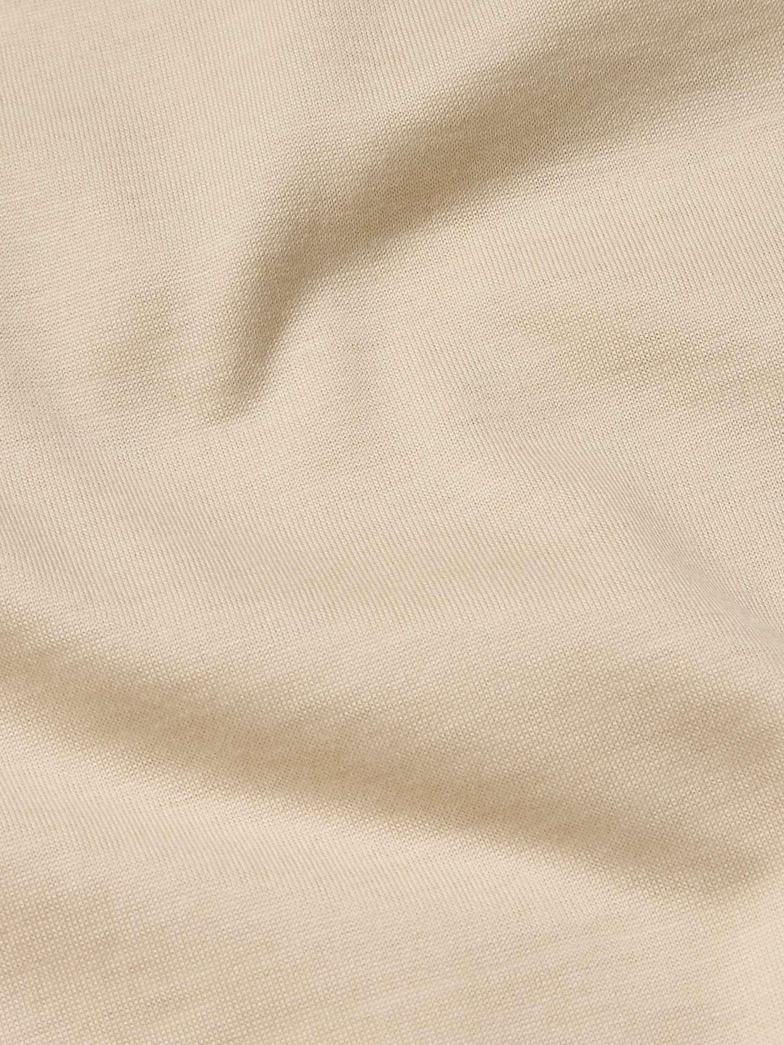 Slim-Fit Logo-Embroidered Cotton and Silk-Blend Jersey T-Shirt - 5