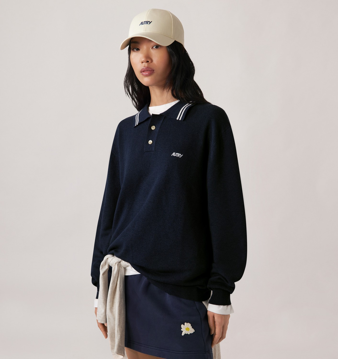 UNISEX KNIT WOOL POLO - 2