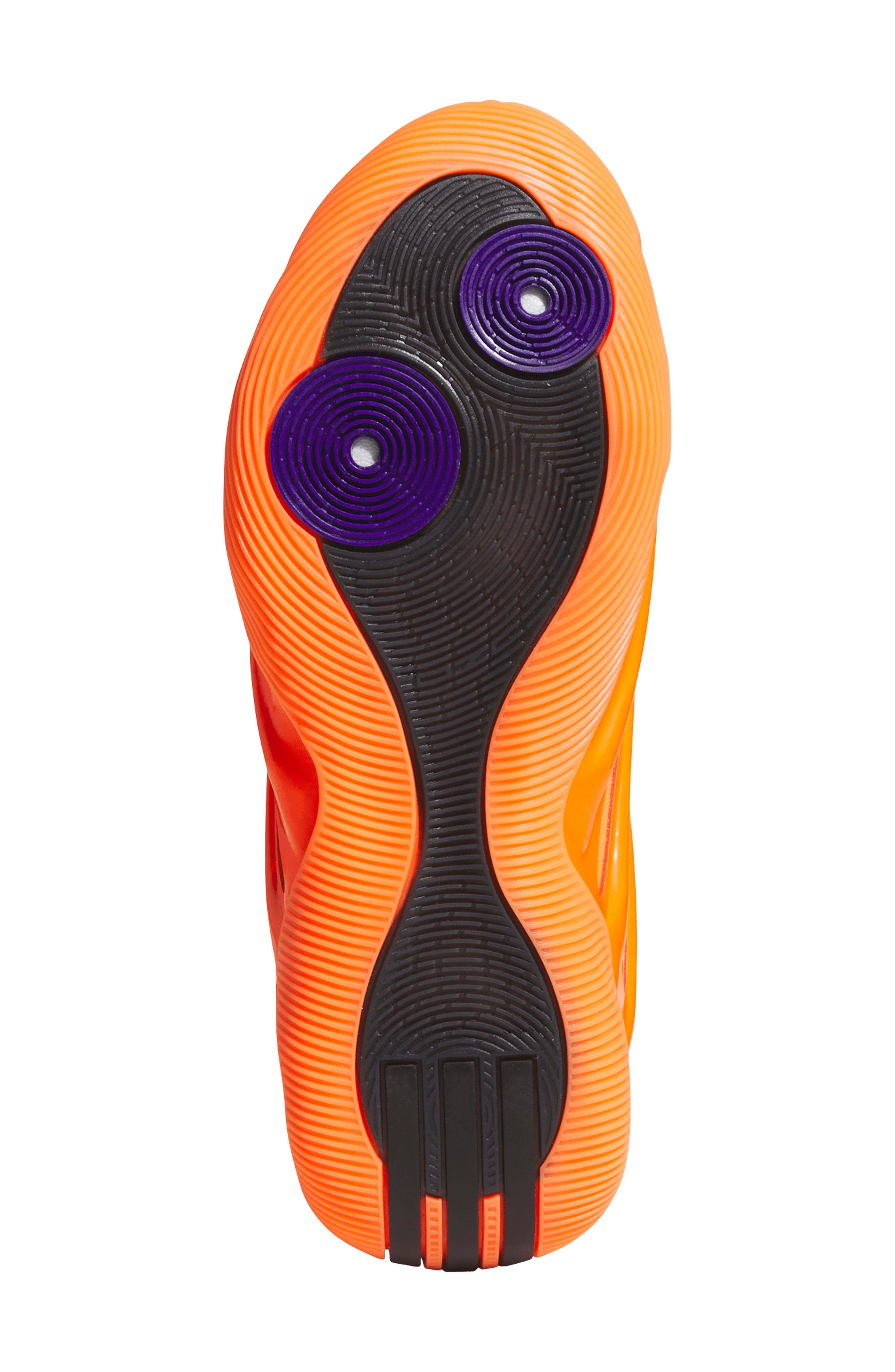 adidas Gender Inclusive Harden Volume 9 Basketball Shoe in Solar Orange/Black/Purple at Nordstrom - 5