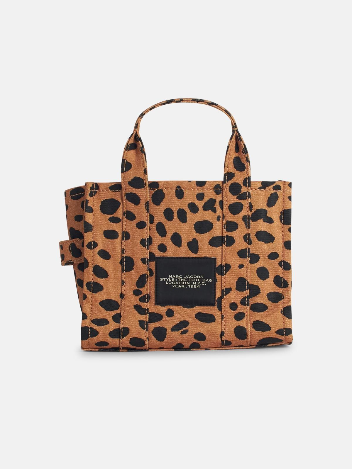'THE SMALL TOTE' BROWN COTTON BAG - 3
