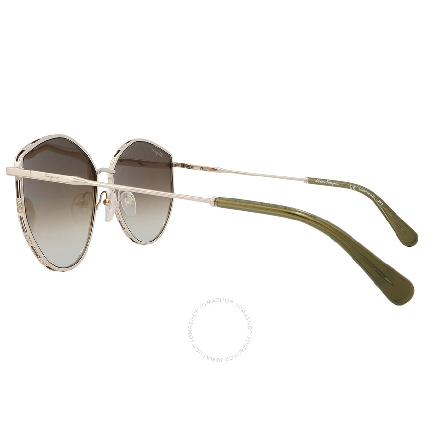 Salvatore Ferragamo Green Gradient Horn Ladies Sunglasses SF264S 709 60 - 3