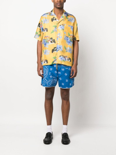 Rhude bandana-print track shorts outlook