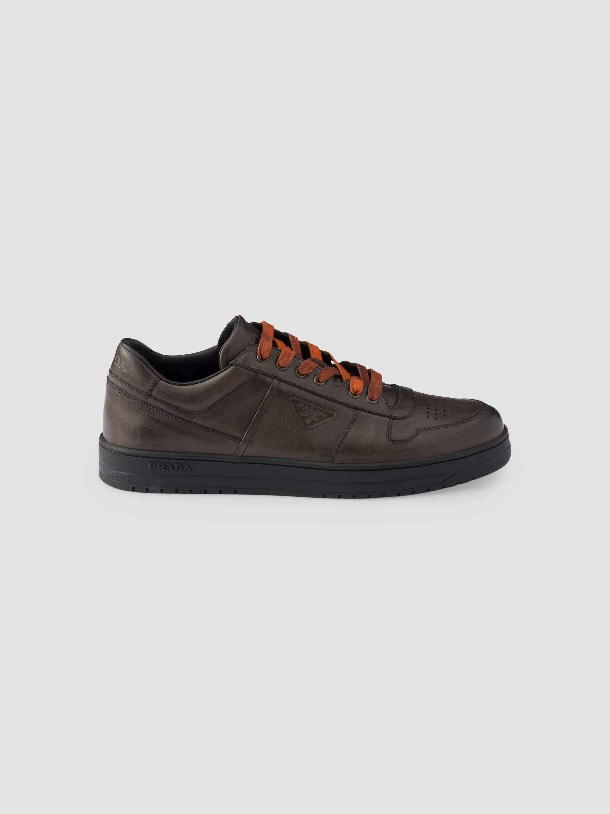 Men's Downtown Aged Leather Sneakers - Grey - 1