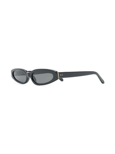 LINDA FARROW slim oval frame sunglasses outlook