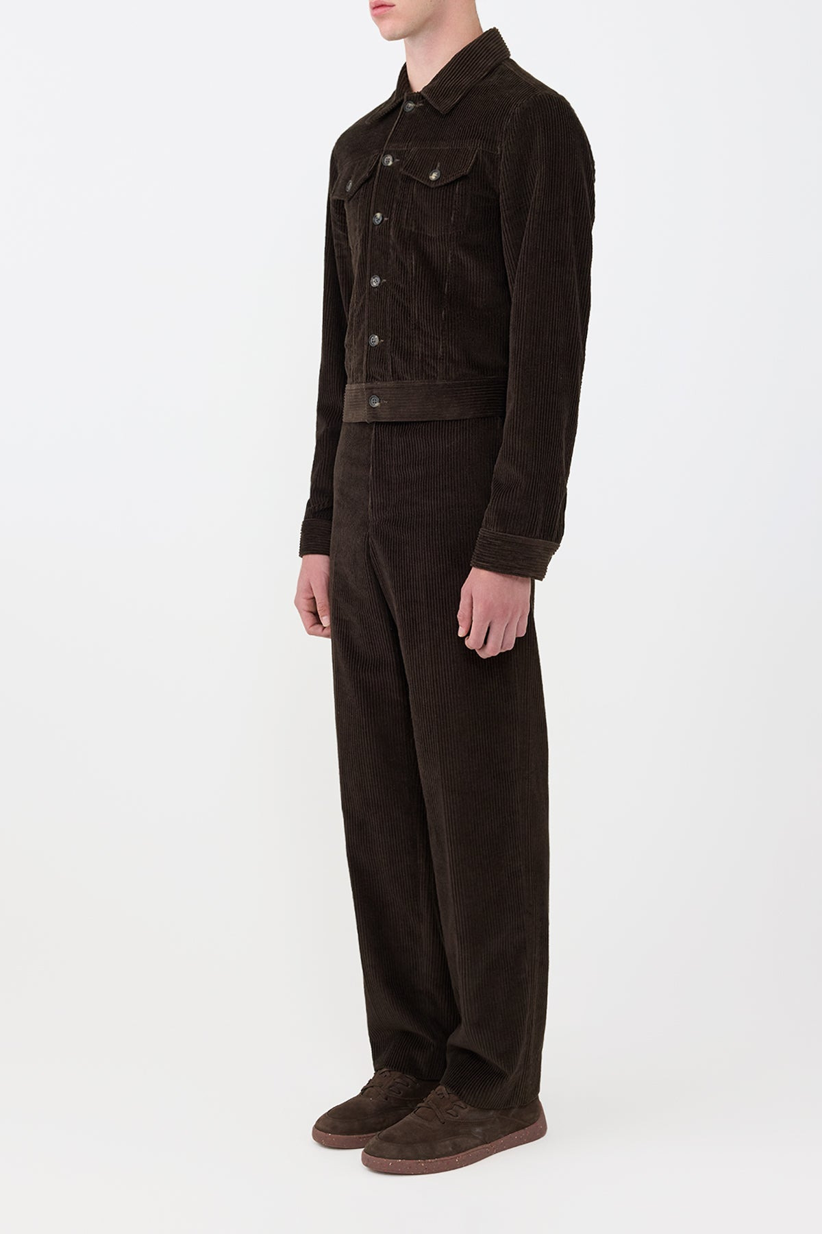 Barry Trucker in Chocolate Cashmere Corduroy - 4