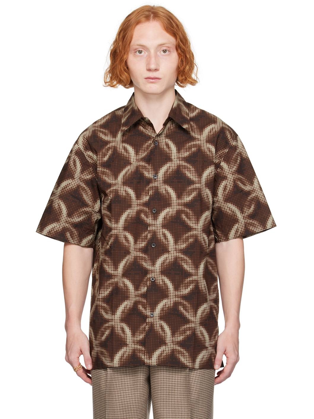 Brown Graphic Shirt - 1