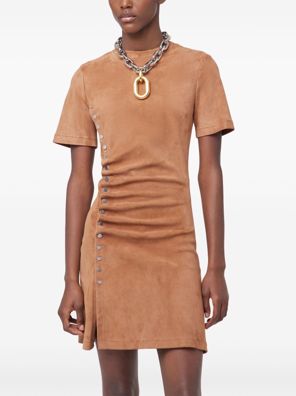 gathered mini dress - 3