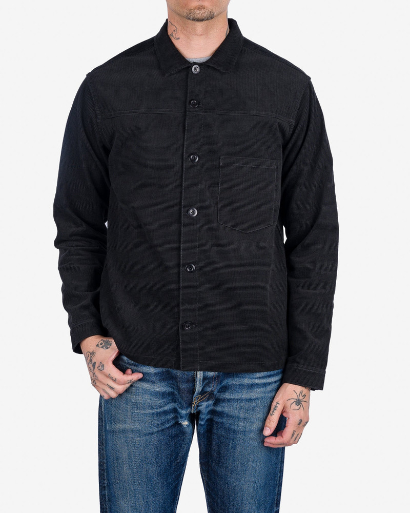 Iron Heart STF-CORS-BLK SaturdayTypeFever - Japanese Corduroy Shirt - Black outlook