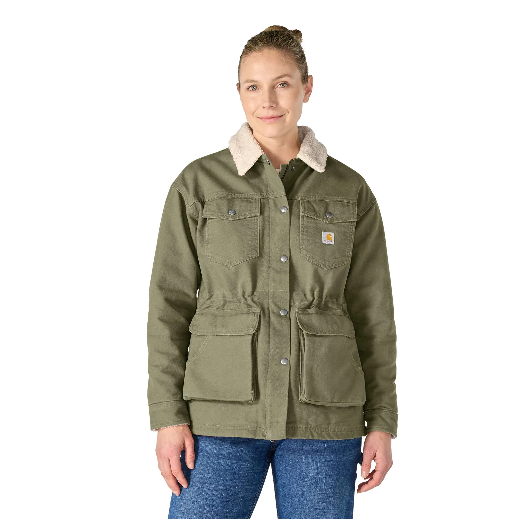 Women's Washed Duck Wesley Coat - 1
