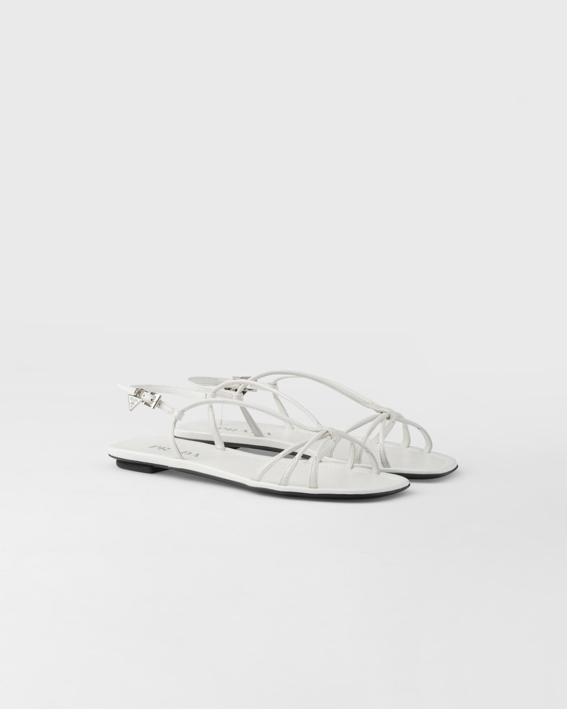 Flat leather sandals 1