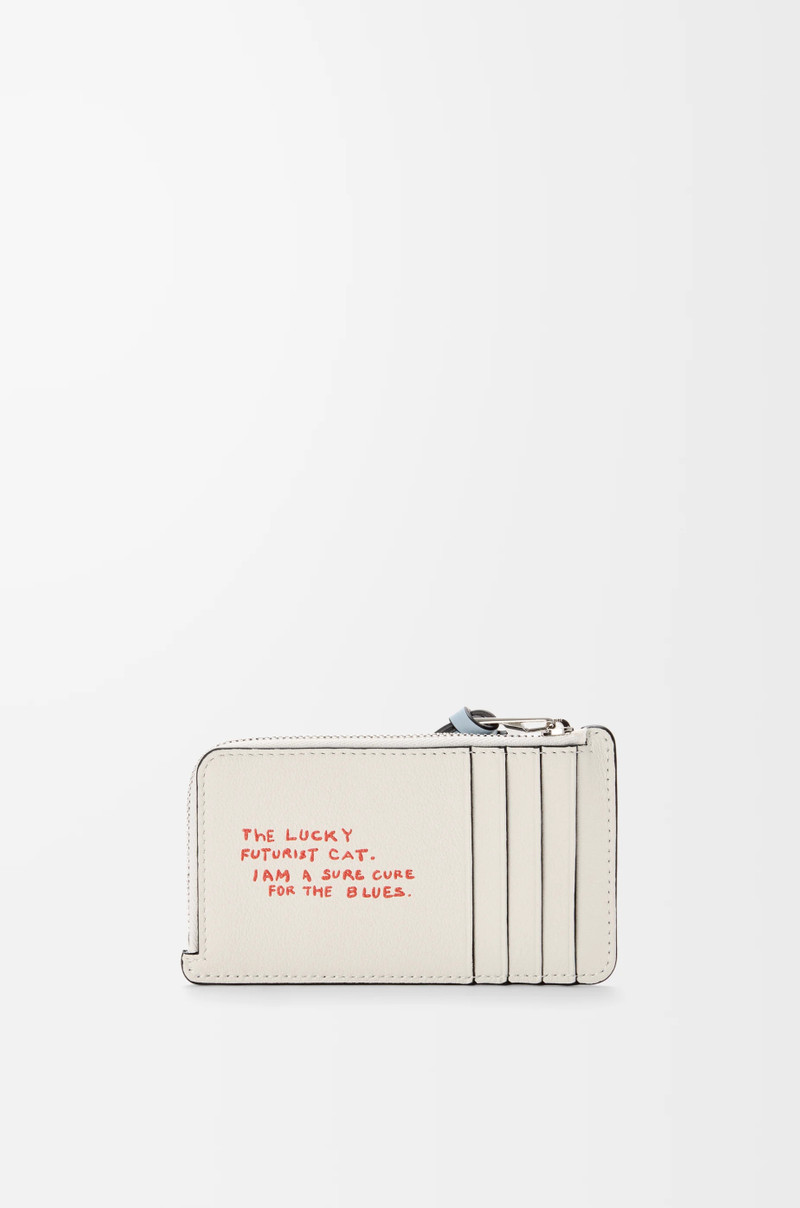 Futurist Cat coin cardholder in classic calfskin 3