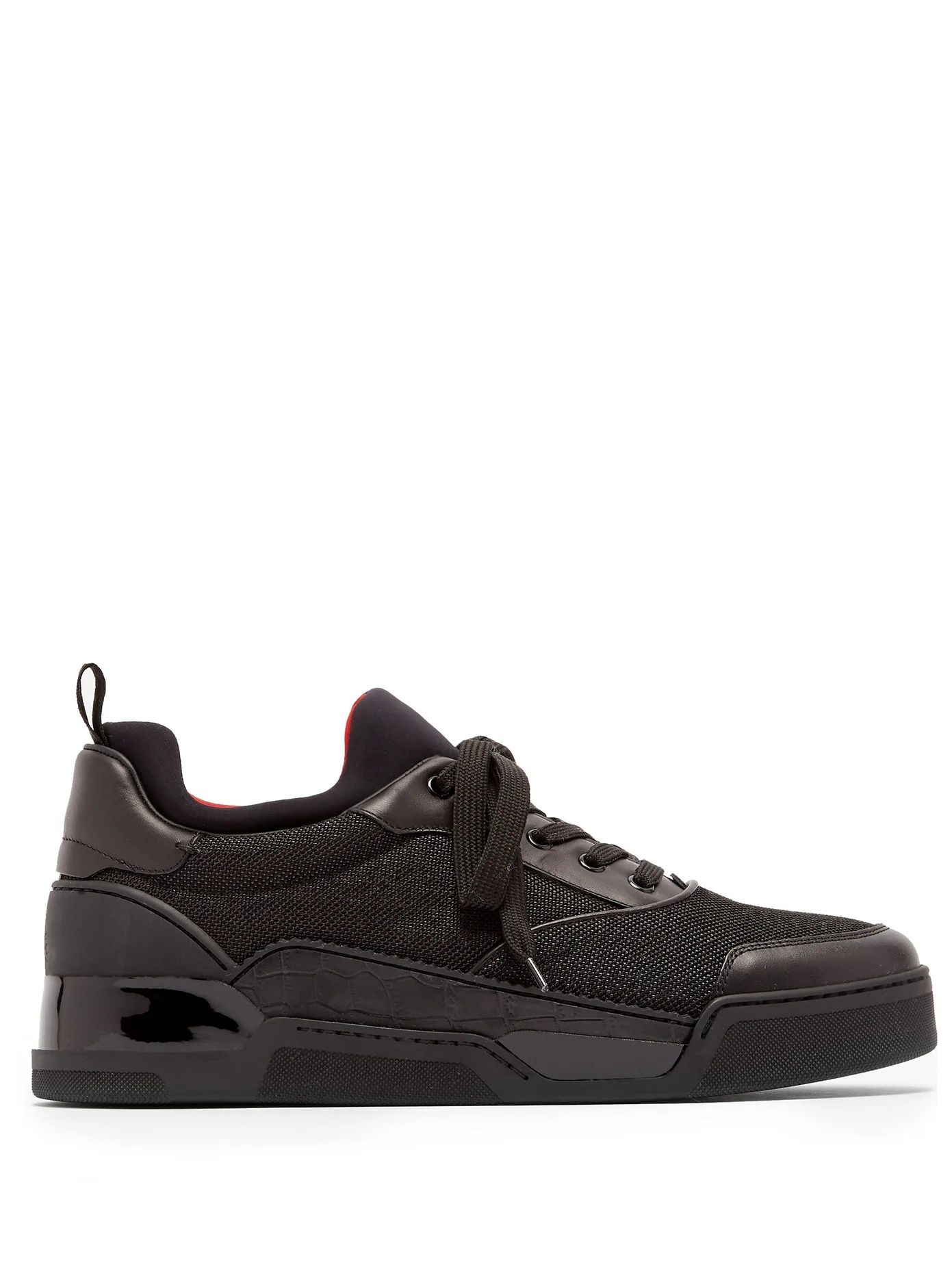 Aurelien leather and neoprene trainers - 1